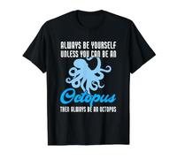 Es Divertido: sé Siempre tú Mismo a Menos Que Puedas ser Pulpo Camiseta gráfica económica, Hombre, Negro, L