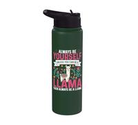 Es divertido: sé siempre tú mismo a menos que puedas ser una llama Stainless Steel Insulated Water Bottle