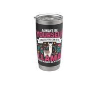 Es divertido: sé siempre tú mismo a menos que puedas ser una llama Vaso térmico de acero inoxidable de doble pared