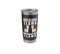 Es divertido: sé siempre tú mismo a menos que puedas ser una llama Vaso térmico de acero inoxidable de doble pared