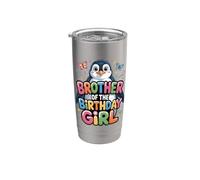 Es el cumpleaños de mi hermano Bro Family Bday Vaso térmico de acero inoxidable de doble pared