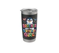 Es el cumpleaños de mi hermano Bro Family Bday Vaso térmico de acero inoxidable de doble pared