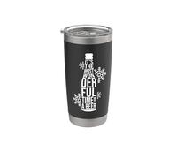 Es el momento más maravilloso para una cerveza de Navidad bebidas Vaso térmico de acero inoxidable de doble pared