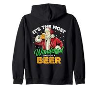 Es el Momento más Maravilloso para una Cerveza Funny Santa Joke Sudadera con Capucha