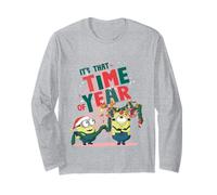 Es Esa época del año, diversión Festiva de Minions Manga Larga