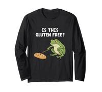 ¿Es Esta Rana sin Gluten, Divertida Conciencia sobre la Enfermedad celíaca Manga Larga