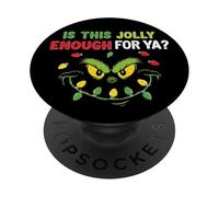 ¿Es Esto lo Suficientemente Alegre para ti? Navidad Navidad PopSockets PopGrip Adhesivo