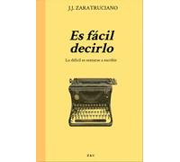 Es fácil decirlo: Lo difícil es sentarse a escribir