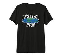 Es Flat Bro Club Society Flat Earthers Camiseta Premium