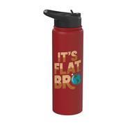 Es Flat Bro - Flat Earth Society Flat Earther Stainless Steel Insulated Water Bottle