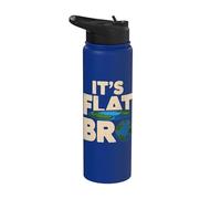 Es Flat Bro - Flat Earth Society Flat Earther Stainless Steel Insulated Water Bottle