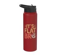 Es Flat Bro - Flat Earth Society Flat Earther Stainless Steel Insulated Water Bottle