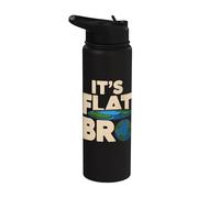 Es Flat Bro - Flat Earth Society Flat Earther Stainless Steel Insulated Water Bottle
