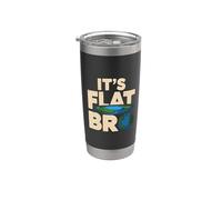 Es Flat Bro - Flat Earth Society Flat Earther Vaso térmico de acero inoxidable de doble pared