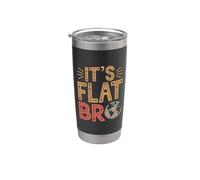 Es Flat Bro - Flat Earth Society Flat Earther Vaso térmico de acero inoxidable de doble pared