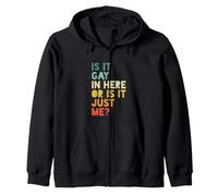 ¿Es Gay aquí o Soy Solo yo? - Vintage Retro Sudadera con Capucha