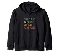 ¿Es Gay Aquí O Soy Solo Yo? Vintage Retro Sudadera con Capucha