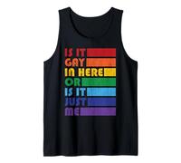 ¿Es Gay Aquí por LGBTQ Pride Camiseta sin Mangas