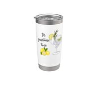 Es Gin & Tonic Time Beber Licor Beber Regalo Divertido Vaso térmico de acero inoxidable de doble pared