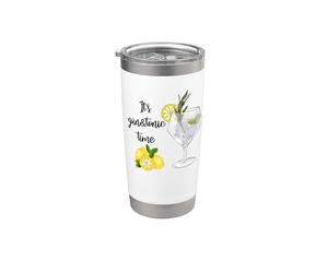 Es Gin & Tonic Time Beber Licor Beber Regalo Divertido Vaso térmico de acero inoxidable de doble pared