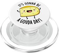 Es Gonna Be A Gouda Day Divertido Juego de palabras con queso PopSockets PopGrip para MagSafe