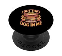 Es Gracioso el refrán Retro de «Tengo Ese Perro Dentro de mí» PopSockets PopGrip Adhesivo
