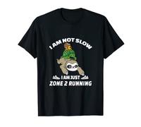Es gracioso, no soy lento, solo Zone 2 Running Sloth Runner Team Camiseta