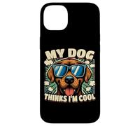 Es gracioso que mi perro piense que soy genial, un perro divertido Carcasa para iPhone 14 Plus