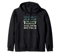 Es Gracioso si Puedes Leer Esto Put Me Back In Camp Chair Sudadera con Capucha