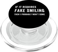 Es Gracioso si Requiere una Sonrisa Falsa, Entonces Probablemente no vengo PopSockets PopGrip para MagSafe