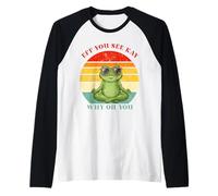 Es Gracioso, Ves a Kay Frog, Eff, Ves a Kay, por qué, oh, tú Yoga Camiseta Manga Raglan