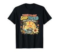 Es Hora de Hacer Frente a un Barco con un pequeño Crucero de Bebidas Retro Nauti Camiseta