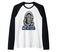 Es Hora de Hacer Nuevas Huellas 2028 Camiseta Manga Raglan