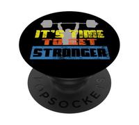 Es Hora de Obtener una Cita de Entrenamiento Motivacional más Fuerte PopSockets PopGrip Adhesivo