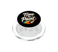 Es Hora de Pintar: Divertido Cuadro de Artista y Profesor de Arte PopSockets PopGrip para MagSafe