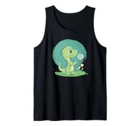 Es hora de soñar con este diente de león flotante y dinosaurio Camiseta sin Mangas