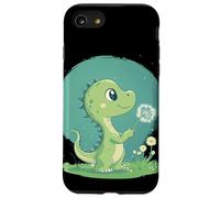 Es hora de soñar con este diente de león flotante y dinosaurio Carcasa para iPhone SE (2020) / 7 / 8