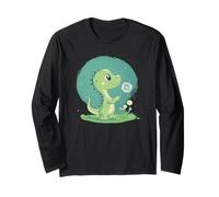 Es hora de soñar con este diente de león flotante y dinosaurio Manga Larga