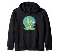 Es hora de soñar con este diente de león flotante y dinosaurio Sudadera con Capucha