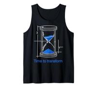 Es Hora de Transformar el diseño del Plano de Reloj de Arena Camiseta sin Mangas