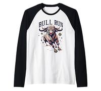 Es Hora de una Corrida alcista para los Comerciantes del Mercado de valores de Bitcoin Crypto Camiseta Manga Raglan