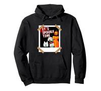 Es Hora Espeluznante Gracioso Gato Perro niña Calabaza Sudadera con Capucha