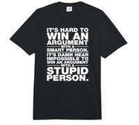 Es Imposible Ganar una discusión con una Persona estúpida W/G Comfort Colors Adult Heavyweight T-Shirt