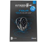 ES Interphone TOUR HD - 40mm HD speakers - double Bluetooth motorcycle kit