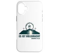 Es ist Vollbracht - Passover Easter Jesus Empty Tomb German Carcasa para iPhone 16 Plus