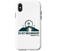 Es ist Vollbracht - Passover Easter Jesus Empty Tomb German Carcasa para iPhone X/XS