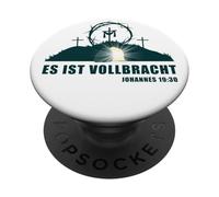 Es ist Vollbracht - Passover Easter Jesus Empty Tomb German PopSockets PopGrip Adhesivo