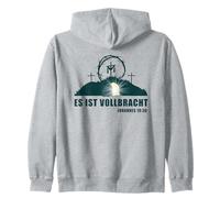 Es ist Vollbracht - Passover Easter Jesus Empty Tomb German Sudadera con Capucha