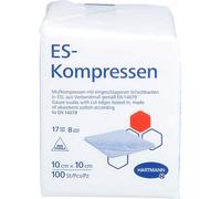 ES-Kompressen 10 x 10 cm unsteril Mullkompressen, 100 pzas Compresas