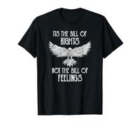 Es La Carta De Derechos No La Carta De Sentimientos USA Eagle Camiseta gráfica económica, Hombre, Negro, M